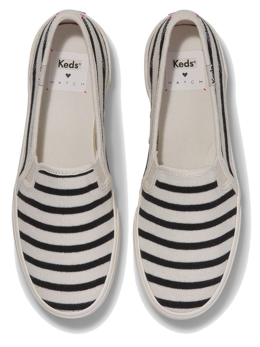 Keds x Hatch Terry Double Decker Striped Slip On Sneakers 9.5
